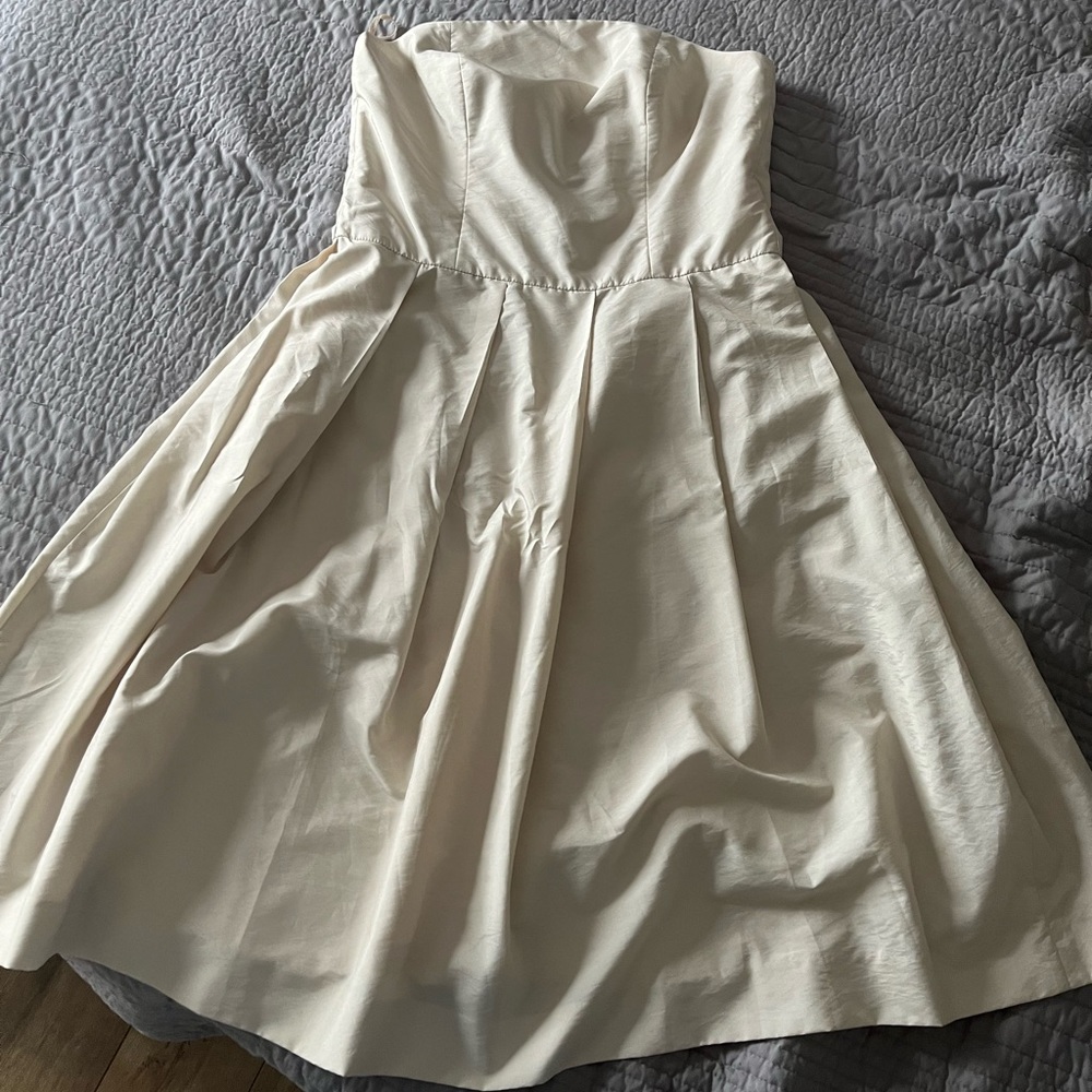 Isaac Mizrahi For Target Sleeveless A-line Dress in Champagne Cream